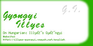 gyongyi illyes business card